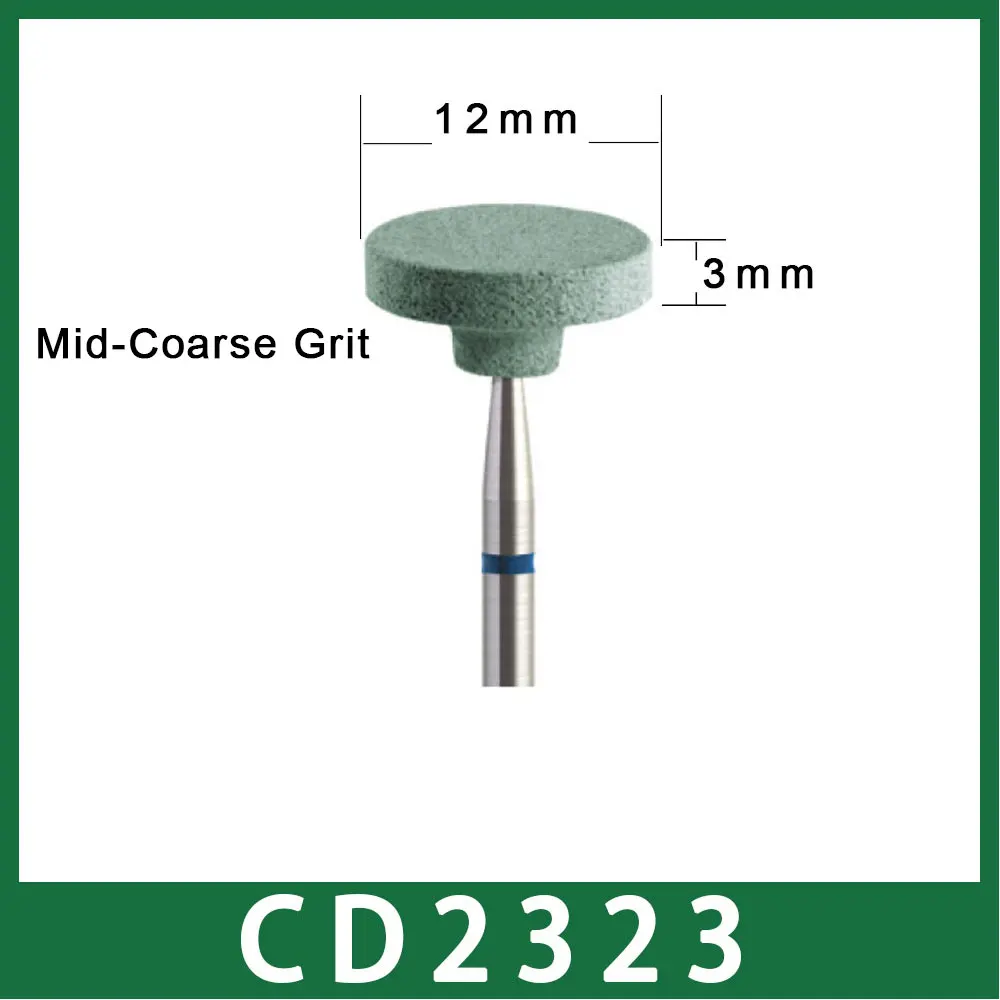Циркониевая шлифовальная машина боры(hp) 1 шт. без необходимости водяного охлаждения для насадка для стоматологического оборудования - Цвет: CD2323