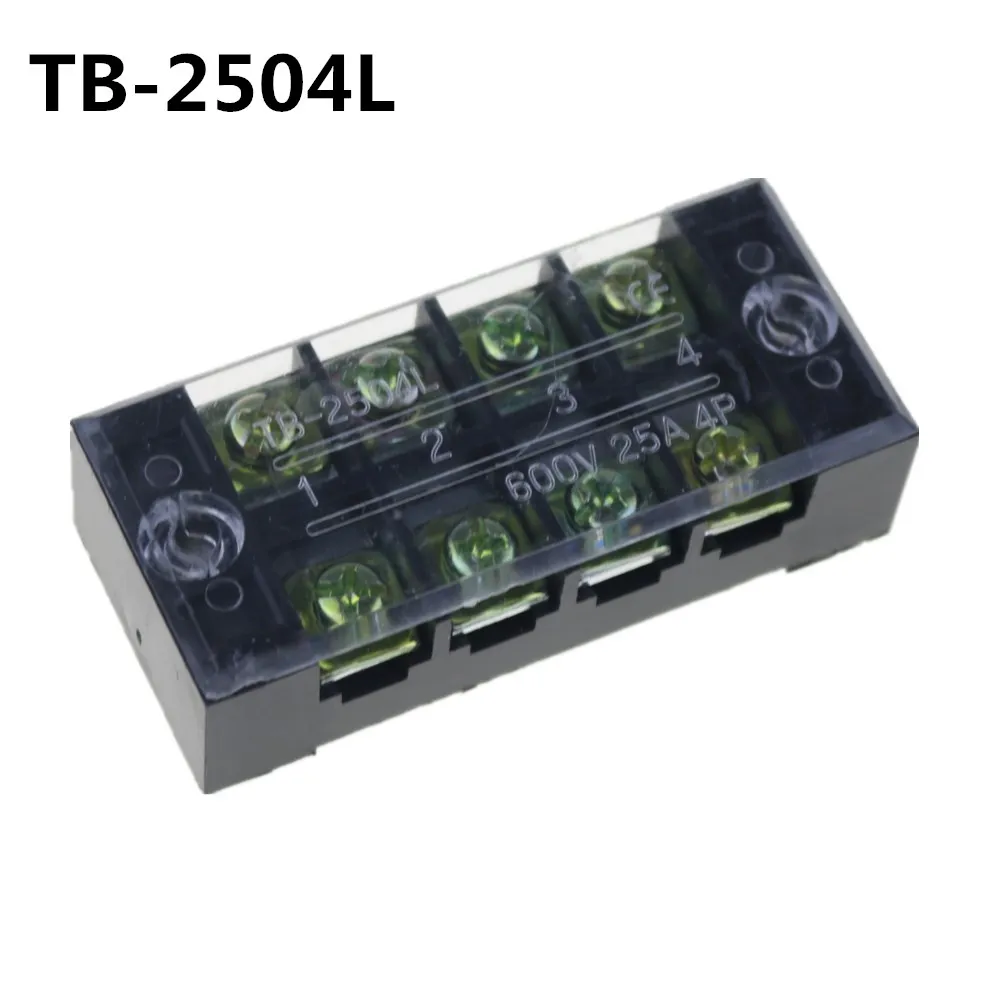 2PCS 600V 25A 4 Position Electric Terminal Block Strip Cable Connector TB 2504-in Terminal Blocks from Home Improvement on Aliexpress.com | Alibaba Group