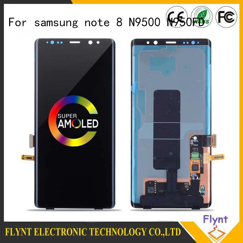 

2019 Super AMOLED Original LCD For SAMSUNG Note 8 N950FD N950U LCD Screen for Note 8 N950F Display Touch Screen Digitizer Assemb