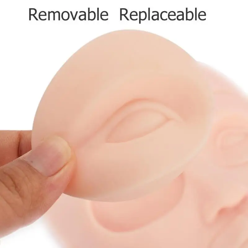 Съемный 3D Силиконовые брови средства ухода за губами уход за кожей лица головы практичные тату практика кожи поддельные Обучение Модель