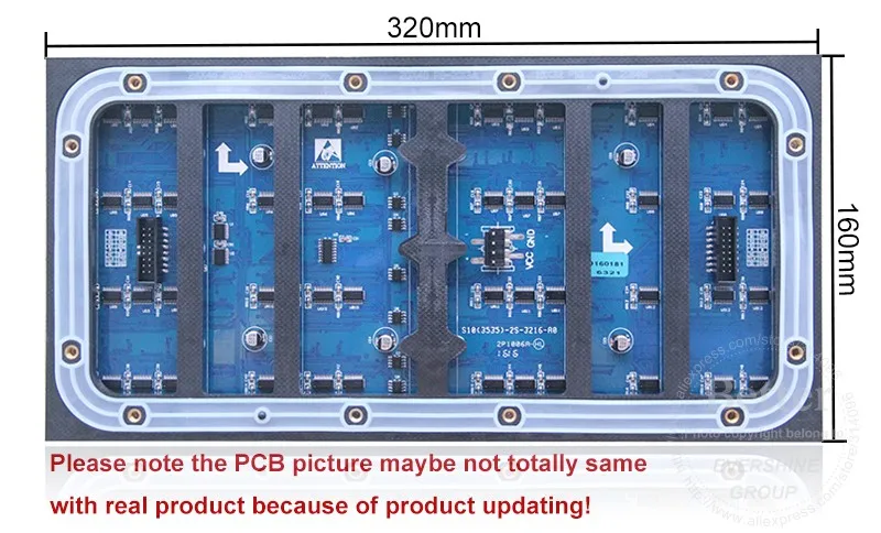 20 шт./лот 320*160 мм 32*16 пикселей 1/2 sacn 5500CD/M2 SMD открытый полноцветный P10 светодио дный дисплей модуль