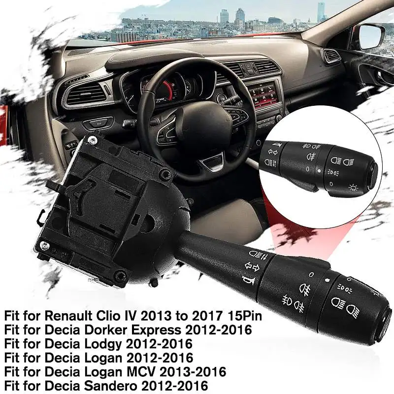 

Car Turn Signal Indicator Headlight Switch Steering Column Indicator 8201167988 For Renault Dacia Logan