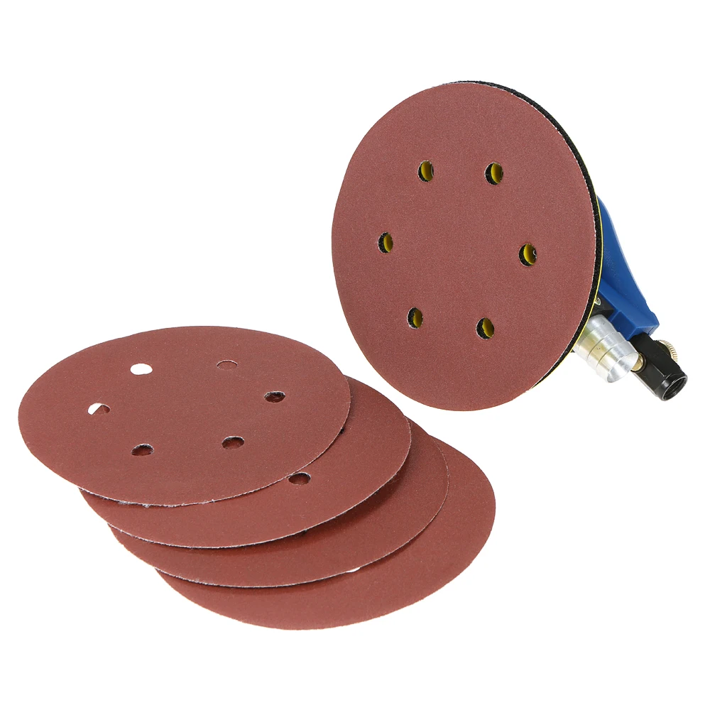 6 Inches 10000RPM Dual Action Pneumatic Air Sander Car Paint Care Tool Polishing Machine Electric Woodworking Grinder Polisher