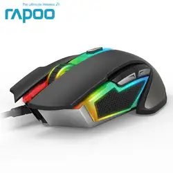 Новый Rapoo V302 7000 dpi 7 программируемых кнопок оптический датчик P3320 подсветка оптическая игровая мышь для профессионалов геймер