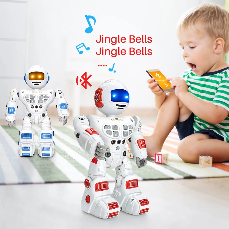 Радиоуправляемое роботизированное дистанционное управление Bluetooth игрушечные роботы интеллектуальная программа Робототехника Танцы Пение танец жесты зондирования записывающие игрушки
