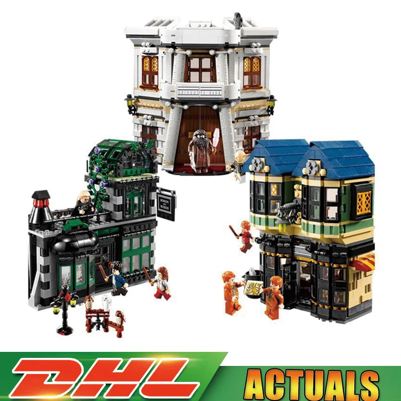 

Fit Legoings 10217 LEPIN 16012 2025pcs Movie Series The Diagon Alley Set Building Blocks Bricks Educational Toys