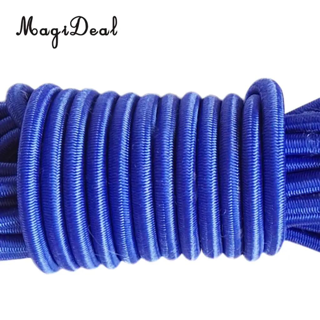 MagiDeal 4mm x 5m Strong Elastic Round Bungee Rope Shock Cord Tie Down Marine Boat Trailer Kayak Surfboard Roof Rack