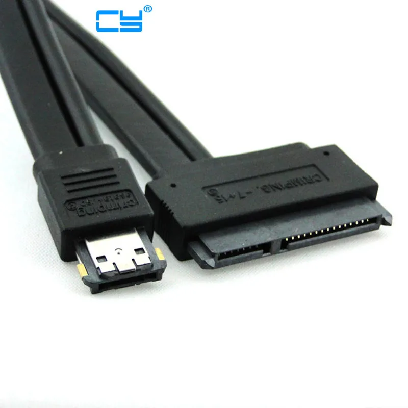 50cm 100cm Dual Power 12V and 5V eSATAp Power ESATA USB 2.0 combo to