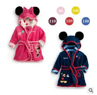 Charactor Robe Fleece Bathrobe Kids Children s Roupao De Banho Robes Christmas Baby Clothing Bath Robe
