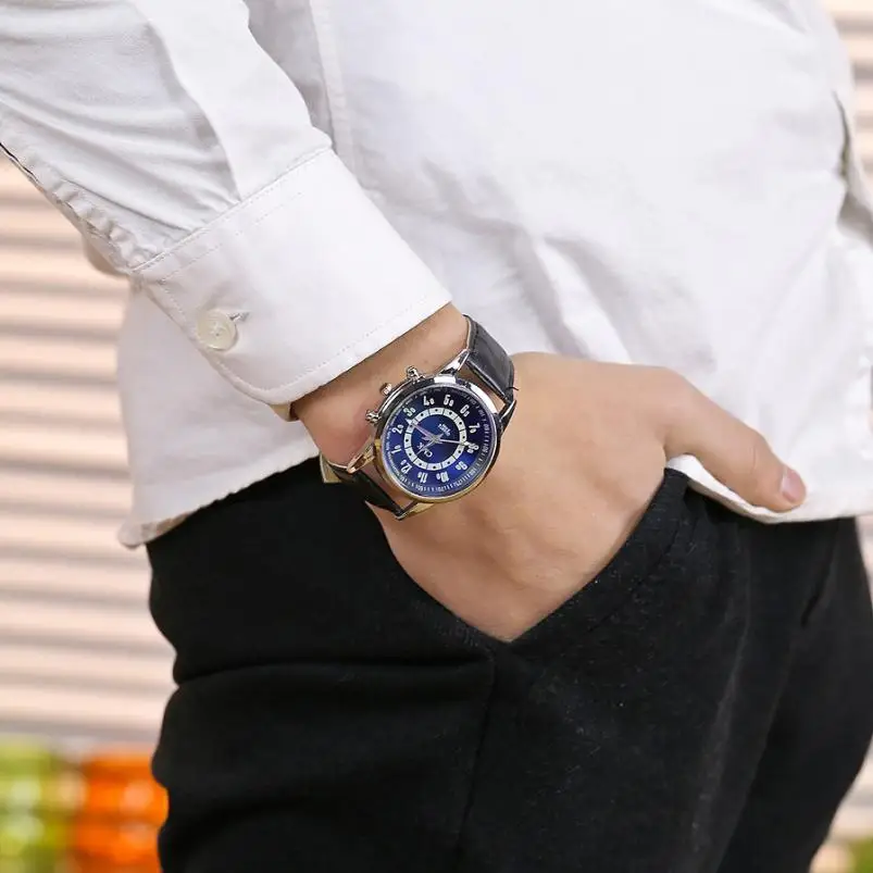 

CMK04Foreign trade men's belt watch mens watches top brand luxury 2018 men's watches of the famous luxury brand Leather Alloy