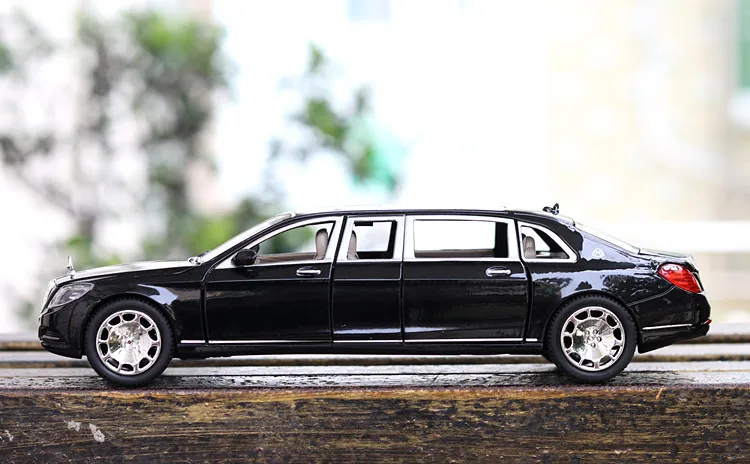 1:24 Diecasts& игрушечные транспортные средства Maybach S600 удлиненная модель автомобиля коллекция автомобиля игрушки для мальчика Детский подарок brinquedos