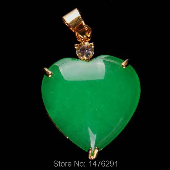 22X30 мм имитация зеленого нефрита камень сердце из бисера драгоценные камни бриллиантовый кулон 1 шт