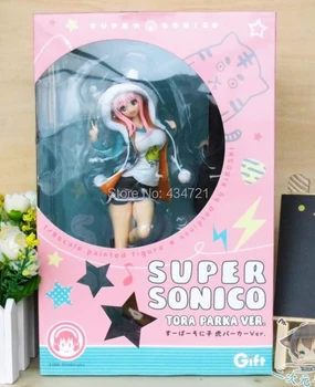 

New Hot Nitro+ Super Sonico The Animation Guitar Coat Sexy 23CM Figure Toys