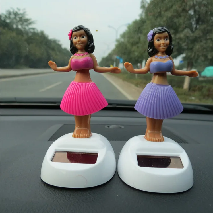 OHANEE Twisted ass beautiful hula girl Solar Doll car ornament Shake Doll Dance pendant decoration accessories