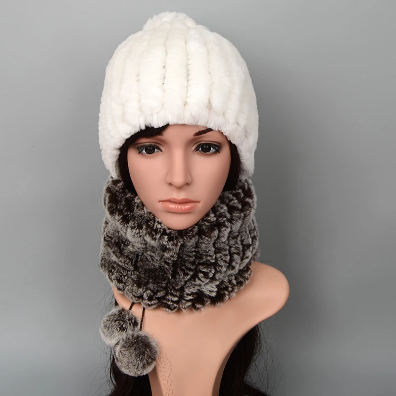Женская меховая шапка для зимы, натуральный мех кролика Рекс, шапка из меха лисы, женские меховые головные уборы, брендовые новые модные теплые шапки