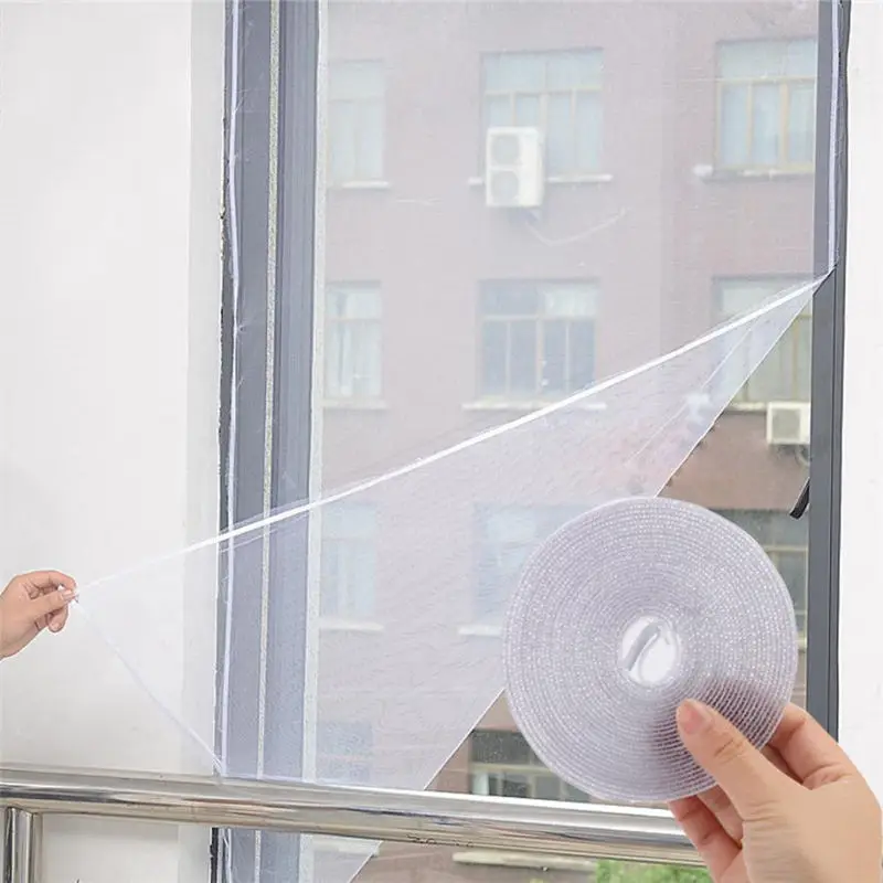 

DIY Adhesive Anti-Mosquito Bug Insect Fly Bug Mosquito Curtain Mesh Window Screen Home Supplies Self-adhesive Net 2018 Hot New