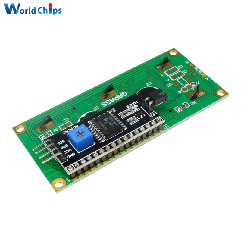 Модуль ЖК дисплея IIC/I2C 1602 дисплей I2C синий 5 в IIC/I2C/TWI/последовательный интерфейс SPI