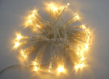 

20 pcs/lot 3M 30 Leds Battery Led String Light 3pcs AA Battery Operated Fairy Party Christmas Wedding Flashing LED strip