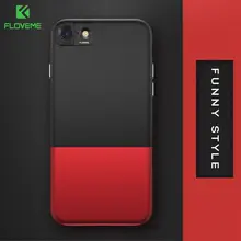 FLOVEME Контрастность Цвет Чехол класса Люкс для айфона 6 6S 7 защитный 2 в 1 гибридный ПК Телефон сумки Чехол для айфона 6 6S PLUS 7 часть фунда