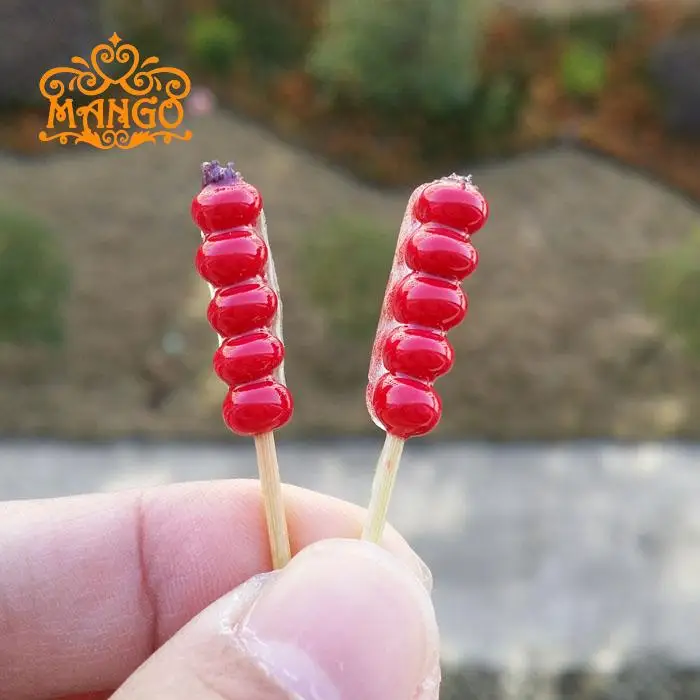 Mini Dollhouse DIY small house had a family food play model toy accessories bunch of ice