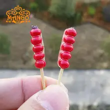 Mini Dollhouse DIY small house had a family food play model toy accessories bunch of ice