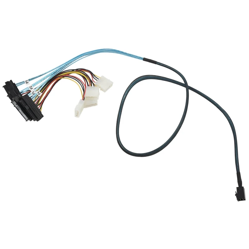 Внутренние разъемы Mini SAS SFF 8643 (4) 29pin 8482 с питанием SATA 1 м| |