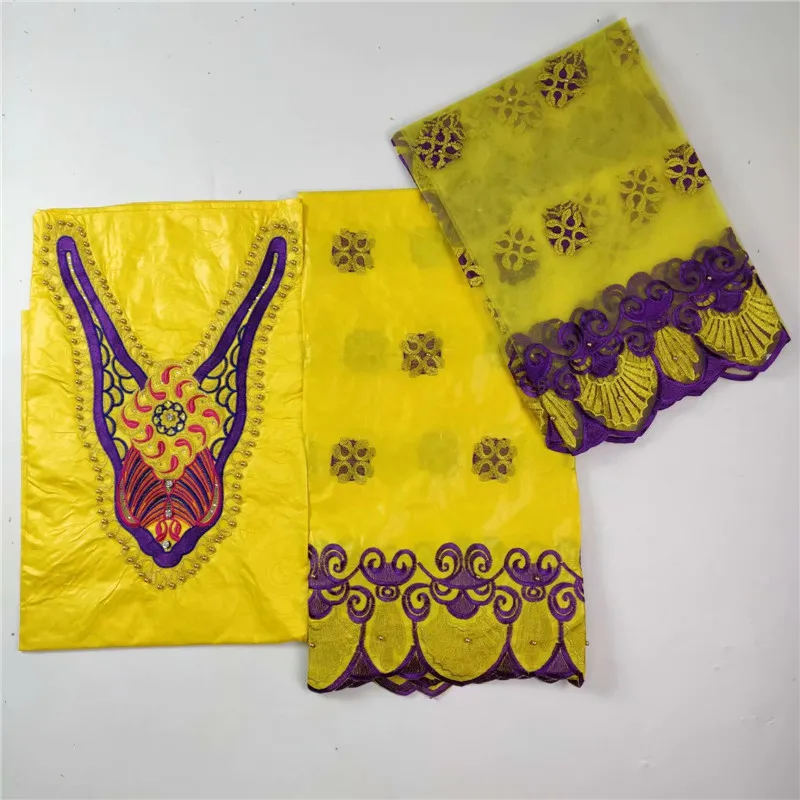 

WH!2017 African Lace Fabric Style Bazin Cotton Lace Fabric,French Lace Fabric Net With Bead Embroidery Material ! L71710
