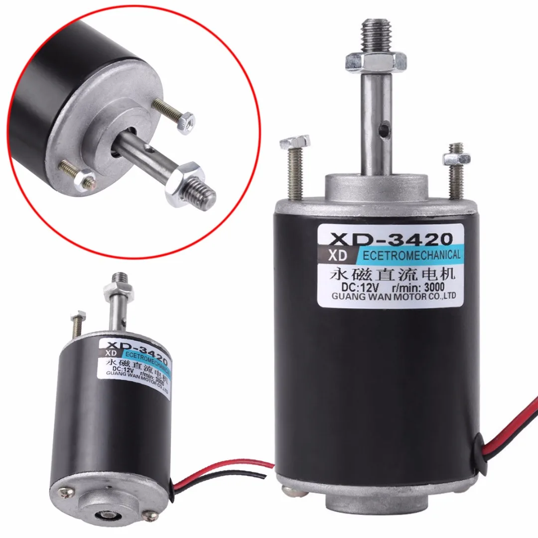 1pc New 30W Mini Micro DC Speed Motor 12/24V Permanent Magnet Electric DC Motor CW/CCW For DIY Generator