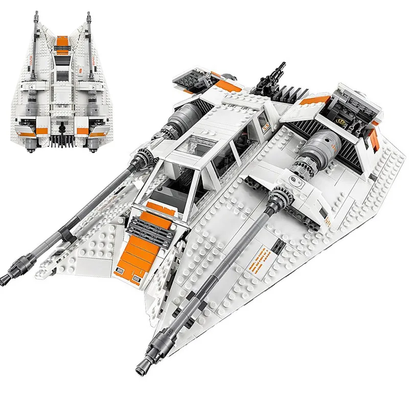 

In Stock 05084 Star Wars Series Snowspeeder Snowfield Aircraft Building Blocks 1468pcs Bricks Compatible With Legoings 10129