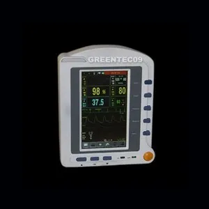 

CMS6500 7'' ICU CCU Vital Signs Monitor ECG, Blood Pressure, Oximeter, Pulse Rate, Temperature Multiparameter Patient Monitor