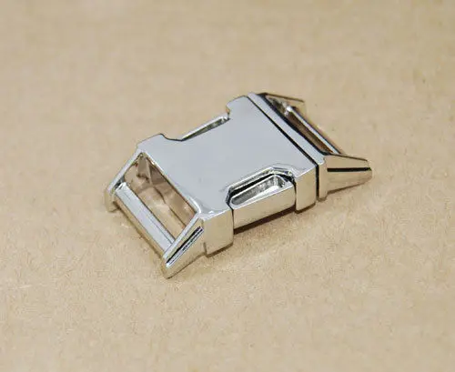 100pcs 5/8" Matel Contoured Side Release Buckle For Paracord Bracelet / Dog Collar Straps Webbing 15mm | Дом и сад