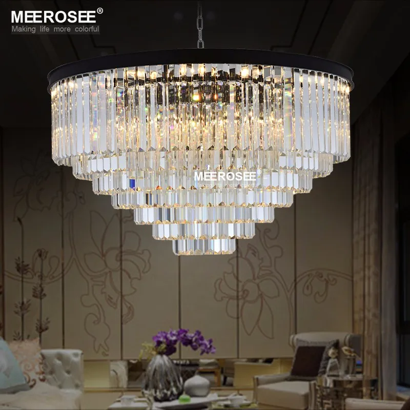 

Luxurious Crystal Chandelier Good K9 30mm size Article crystal Hanging Light Fixture Circle Drop Lustre for Home Hotel Project