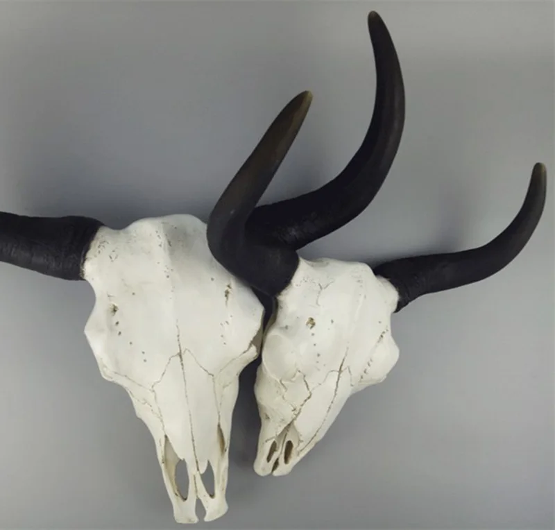 Длинный Рог корова череп настенные Висячие Longhorn Steer 2 шт (большой и