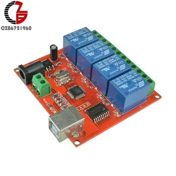 

12V USB Relay 4 Channel Programmable Computer Control For Smart Home