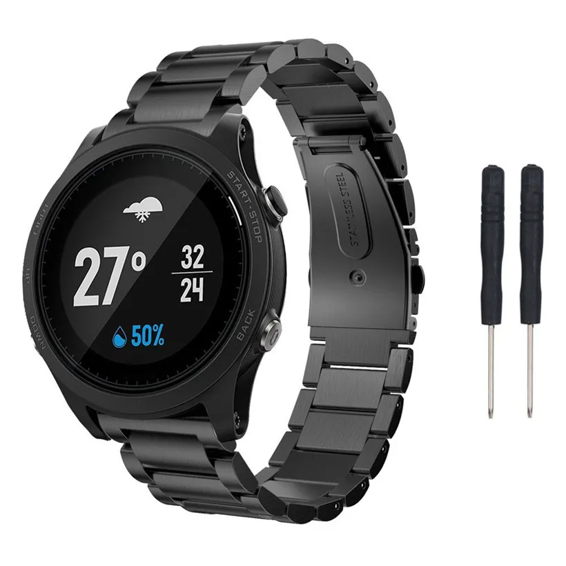 3 In1 COMLYO металлический браслет ремешок для смарт-часов Garmin Forerunner 935 ремешок+ Защитная пленка для часов Garmin Forerunner 935 ремешок для часов+ Инструменты