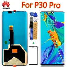 6,4" huawei P30 Pro ЖК-дисплей Дисплей Сенсорный экран p30 Pro VOG-L29 ELE-L29 MAR-LX1M дигитайзер в сборе 2340*1080 бесплатный инструмент Стекло пленка