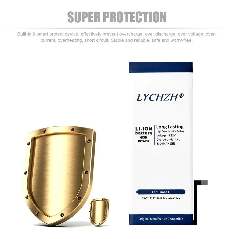 New Lithium Battery For Apple iPhone 6S 6 7 5S 5 Replacement Batteries Internal Phone Bateria 3200mAh 3600mAh + Free Tools