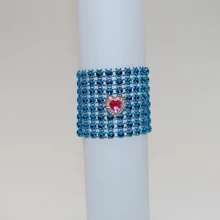 10 шт./партия, изготовленное вручную синее кольцо для салфеток на заказ для отеля, домашнее украшение для банкета и вечеринки, пластиковое украшение из страз, кольца для салфеток