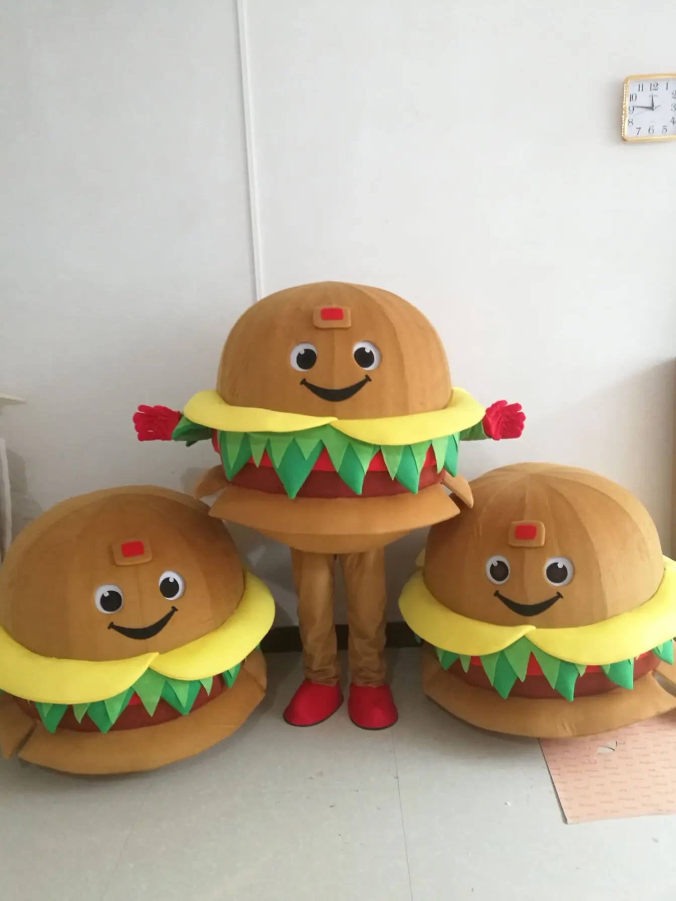 Hamburger A Новое поступление, милый мультяшный персонаж пиццы, талисман, костюм еды, маскарадный костюм для Хэллоуина, вечерние костюмы для взрослых - Цвет: Hamburger A