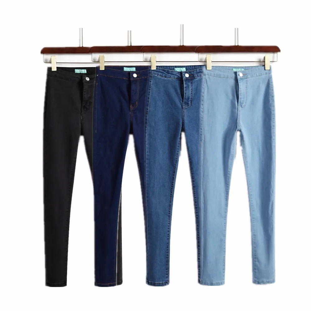 Women's Kawaii Single Button Stretch Slim Pants Casual Wild Jeans Female Cute Japan Harajuku Denim For Women Vintage Trousers Women's Kawaii Single Button Stretch Slim Pants Casual Wild Jeans Female Cute Japan Harajuku Denim For Women Vintage Trousers