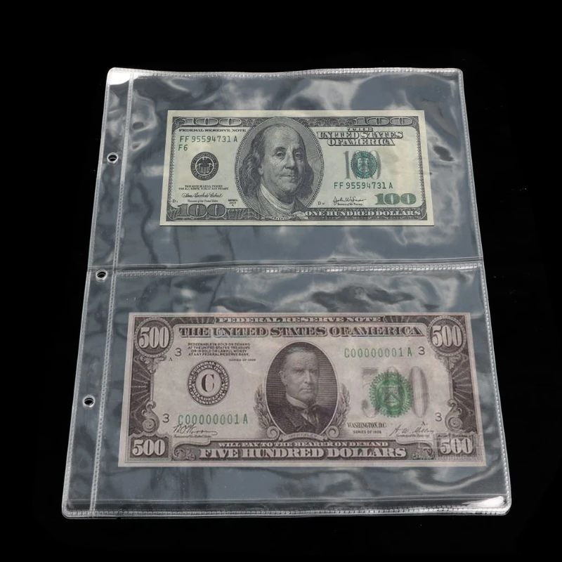Страницы альбома 2 кармана банкноты для хранения 1 лист W15|album pages|currency holdermoney note holder