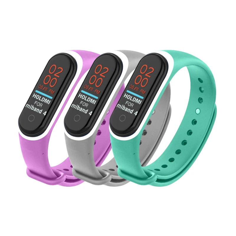 Multi Color Soft Silicone Smart Bracelet Strap for Mi Band 4 Strap Wristband Replacement Accessories for Xiaomi