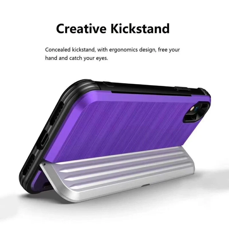 

For Huawei P20 Lite Case Silicone Armor Stand Hard PC Card Slot Wallet Back Cover For Huawei P20 Lite Cover Accessories Coque
