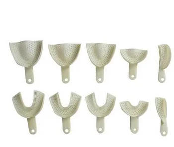 

one time use white Dental Materials Plastic Impression teeth Trays for Adult and Children
