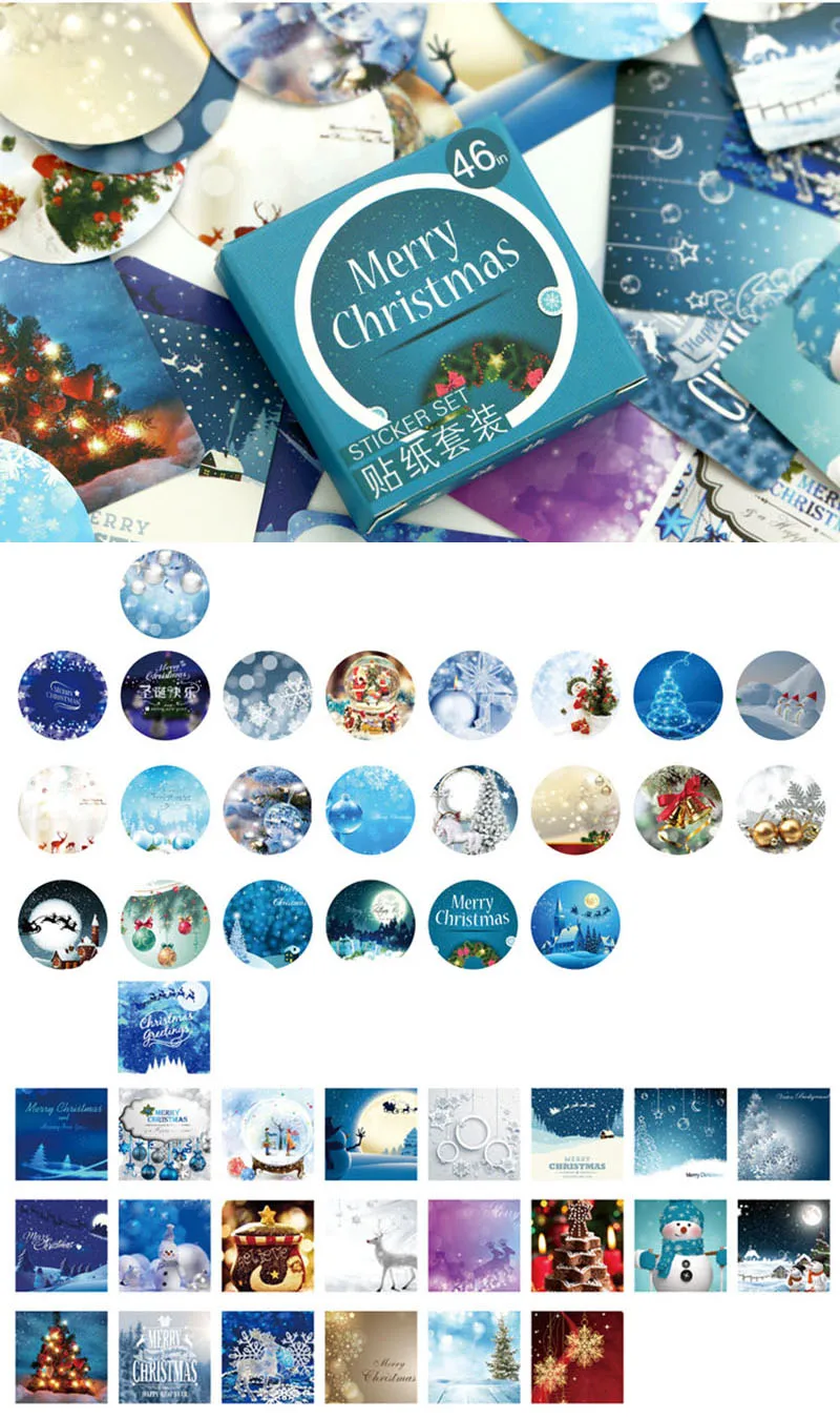 QuickDone-46-PCS-BOX-Merry-Christmas-Label-Stickers-Set-Decoration-DIY-Envelope-Diary-Album-Scrapbooking-Seal-Sticker-MR0096 (8)