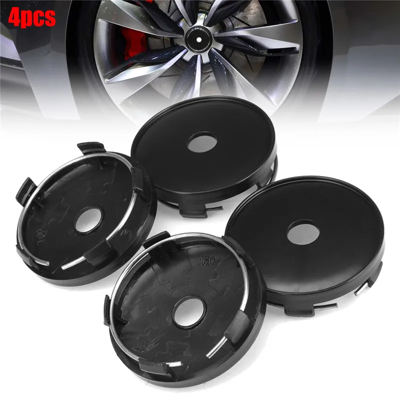 

4Pcs Universal ABS Car Auto 60mm/56mm Wheel Center Hub Caps Cover Hubcaps Rim Automobile Dust Cover Wheel Hub Cover Hub Cap