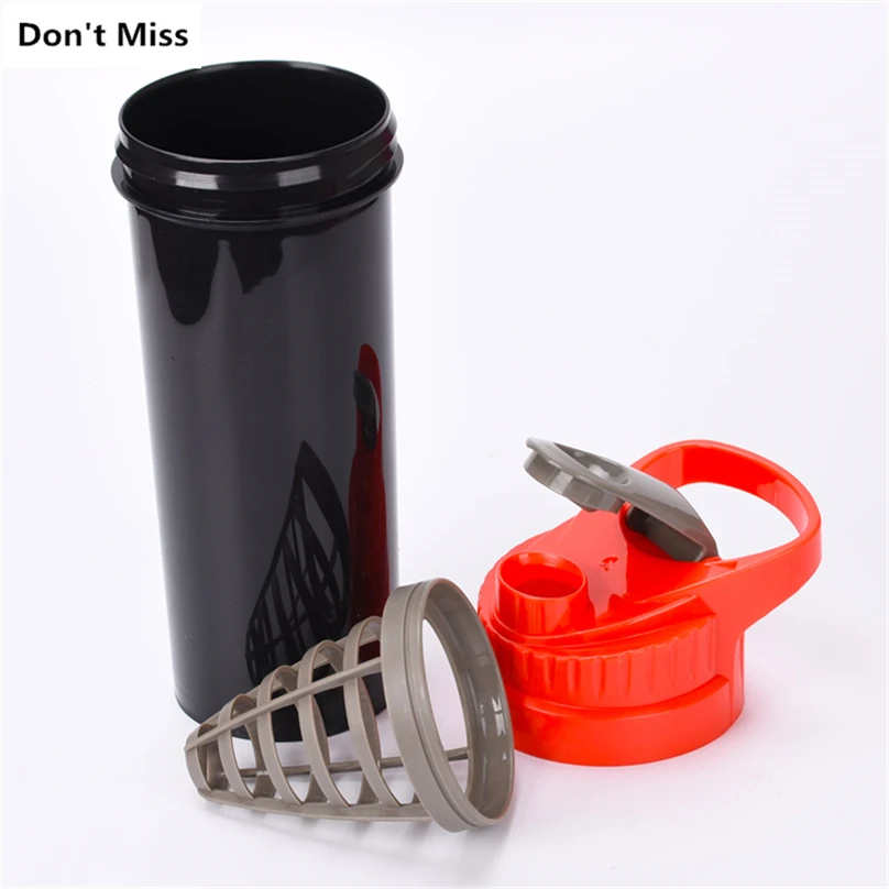 

800ml Plastic Sports Water Bottles Drinkware Milk Whey Protein Shaker Bottle For Travel Tour Camping Fitness Protein Shaker
