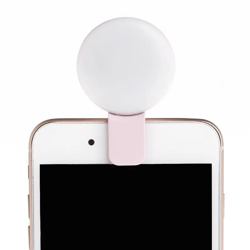

Mini Q Selfie Flashlight LED Ring Adjustable Flash Fill Light Beauty Camera For iPhone Mobile Phone