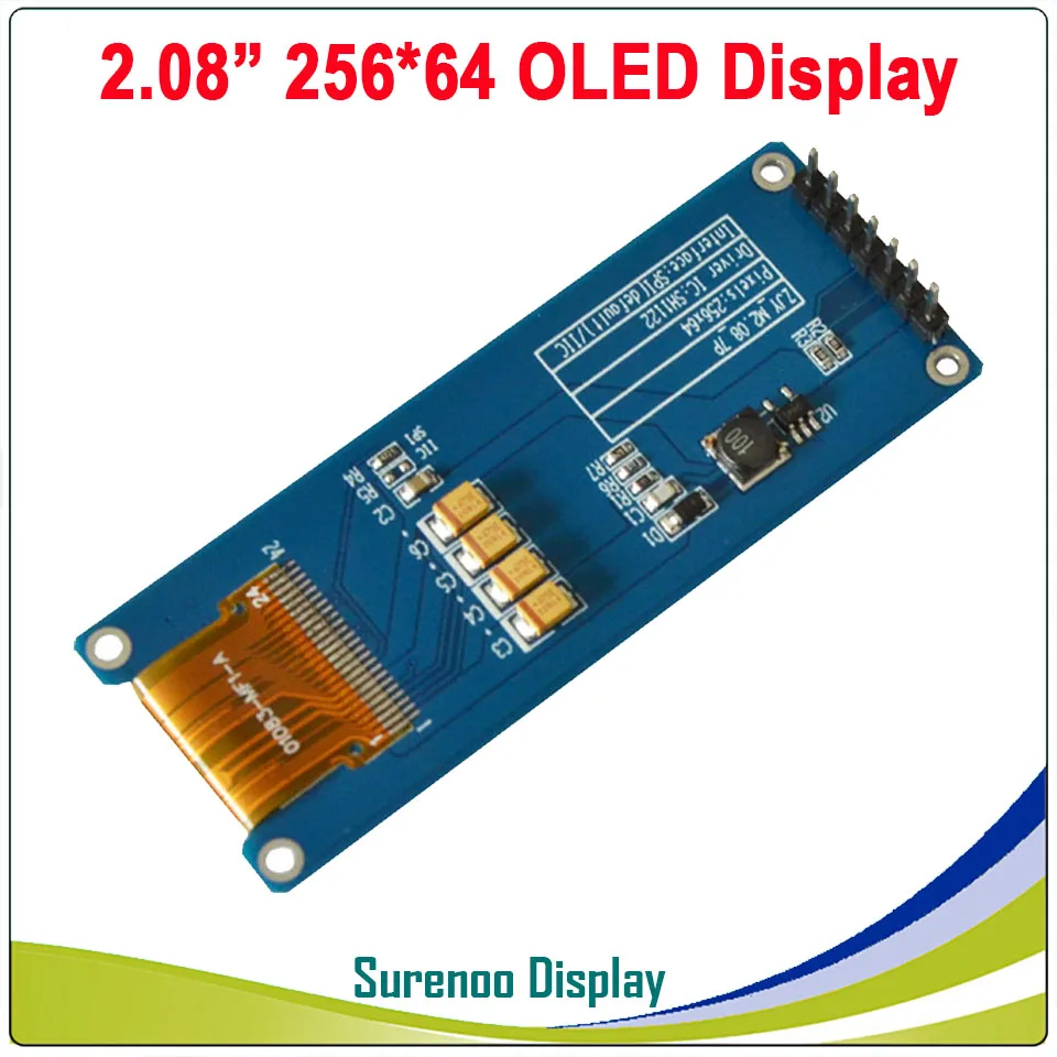 Настоящий oled-дисплей, 2,0" 256*64 25664 графический ЖК-модуль, экран LCM, SH1122, контроллер, поддержка SPI/iec IIC