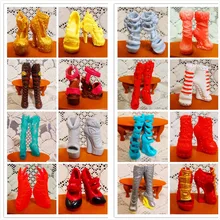 SALE 10Pairs Lot Free Shipping Fashion Shoes For Monster Dolls Beautiful High Heels Monster Doll Sandals